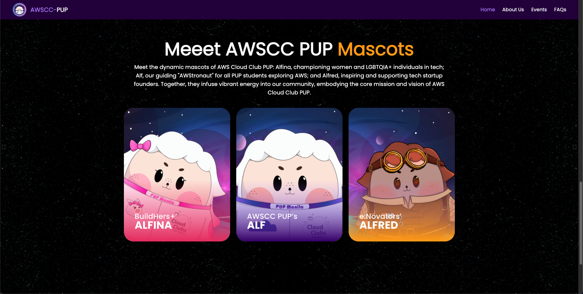 AWS Cloud Club PUP Website